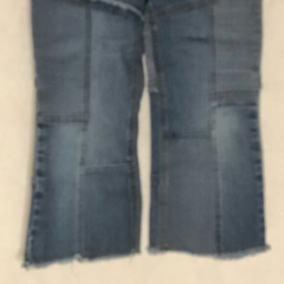 mudd light wash patches blue jeans pockets zipper button 8 kids READ - Picture 13 of 14
